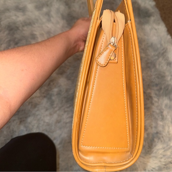 kate spade Natural Straw and Tan Shoulder Bag - Picture 5 of 9